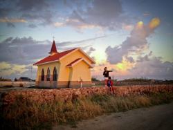 Alto Vista chapel Aruba at sunrise