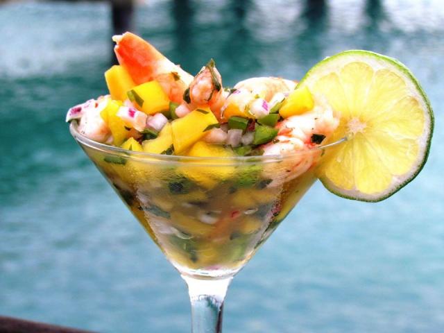 delicious Shrimp Ceviche, marinated with lemon juice and a touch of fresh mango all prepared by our talented Chef Erwin.jpg