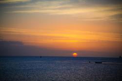 Sunset and Fisherman Aruba
